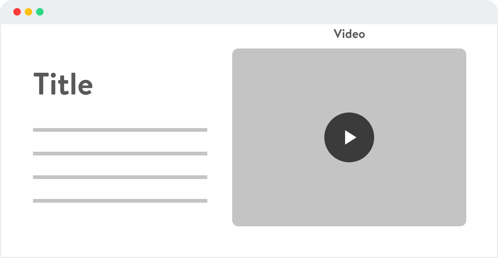 With teachable, you cant have a text box next to a video