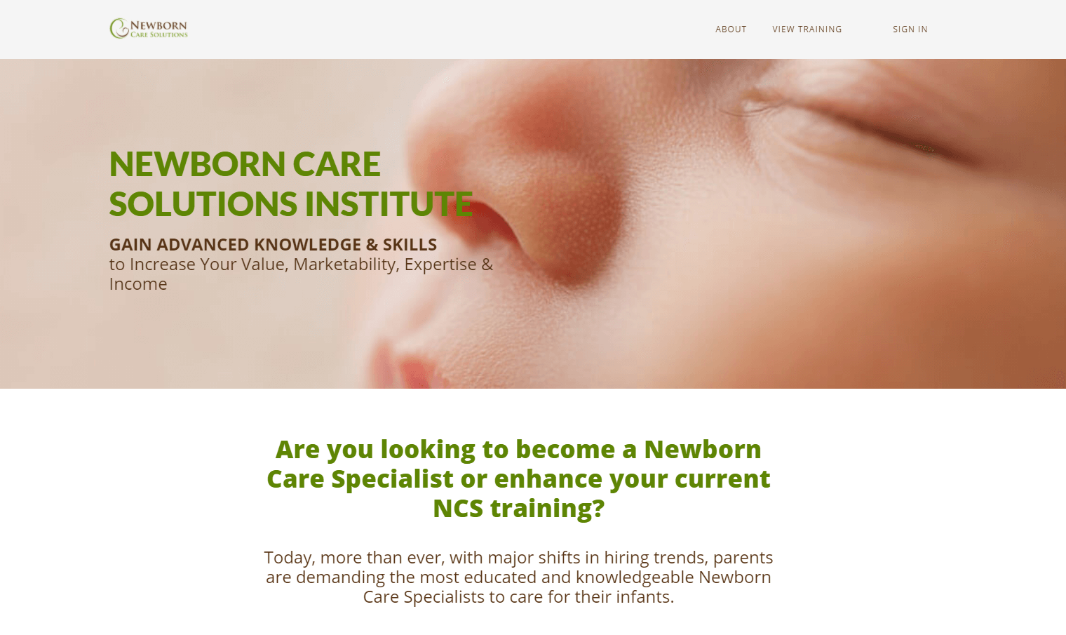 Thinkific: Newborn Care Solutions Institute